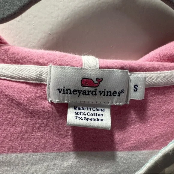 Vineyard Vines|Striped Hoodie Shirt|Size Small - Picture 4 of 5
